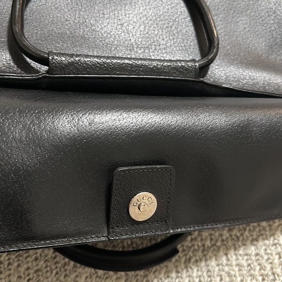 Gucci Bags Gucci Authentic Leather Bag In Black Vintage Poshmark